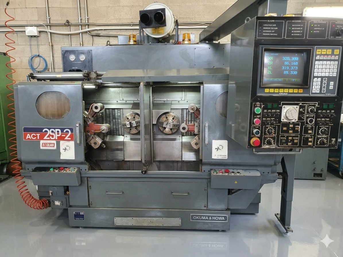 Tornio CNC Okuma 2SP-2 a doppio mandrino